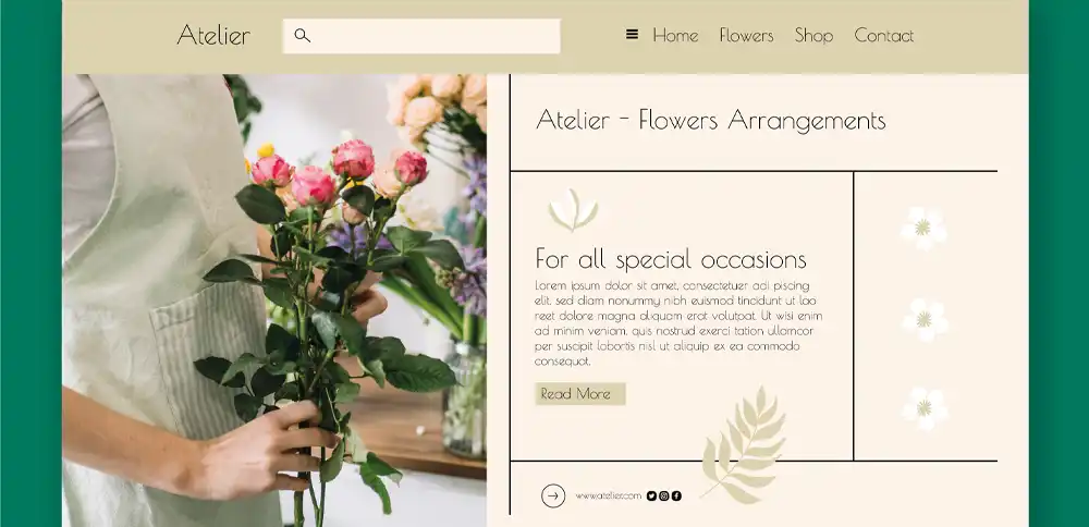 طراحی سایت گلفروشی